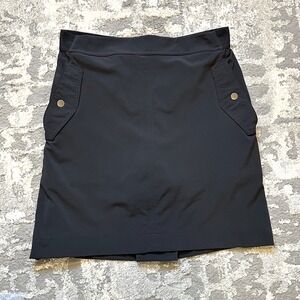 Athleta Vienna Cargo Skirt Shorts Black Size 10 Built In Shorts